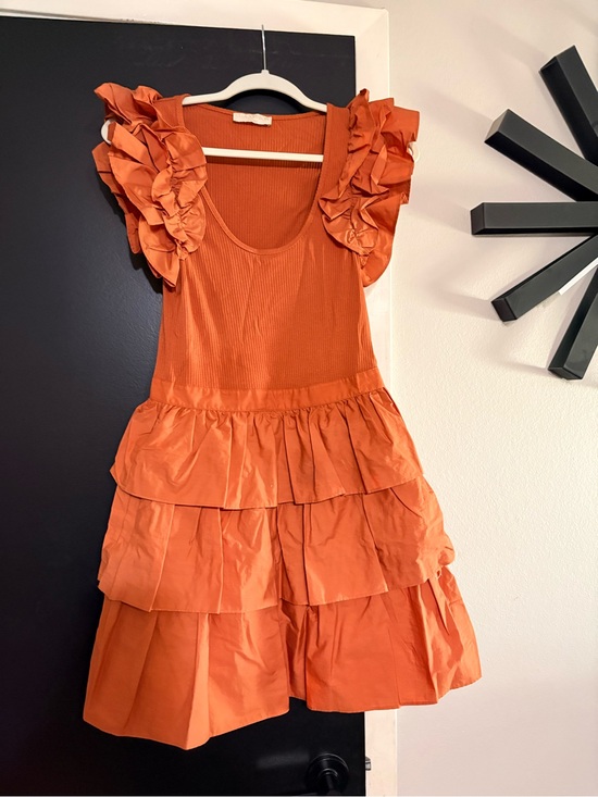 Ulla Johnson Dresses & Skirts - Ulla Johnson Orange Ruffled Tiered Dress for Kids